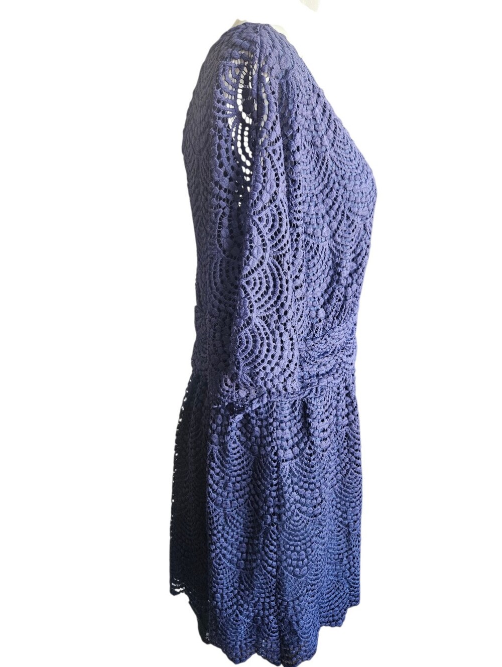 Lilly Pulitzer Parigi Skort Romper True Navy Scalloped Shell Lace - Size XL - Picture 4 of 13